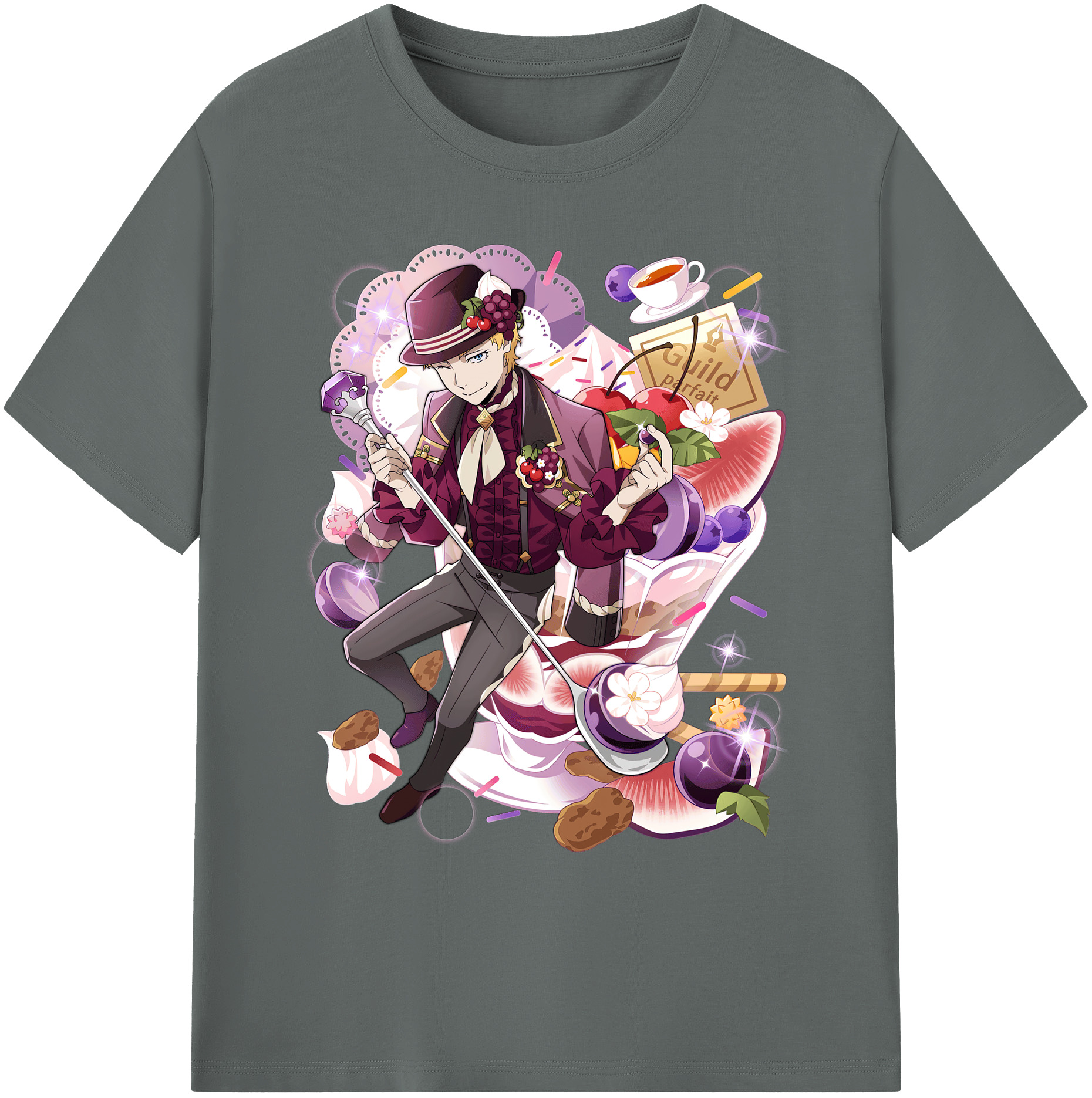 （画像用） 文豪ストレイドッグス Bungo Stray Dogs 綿100％ メンズ半袖Tシャツ｜肌触りやわらか＆通気性